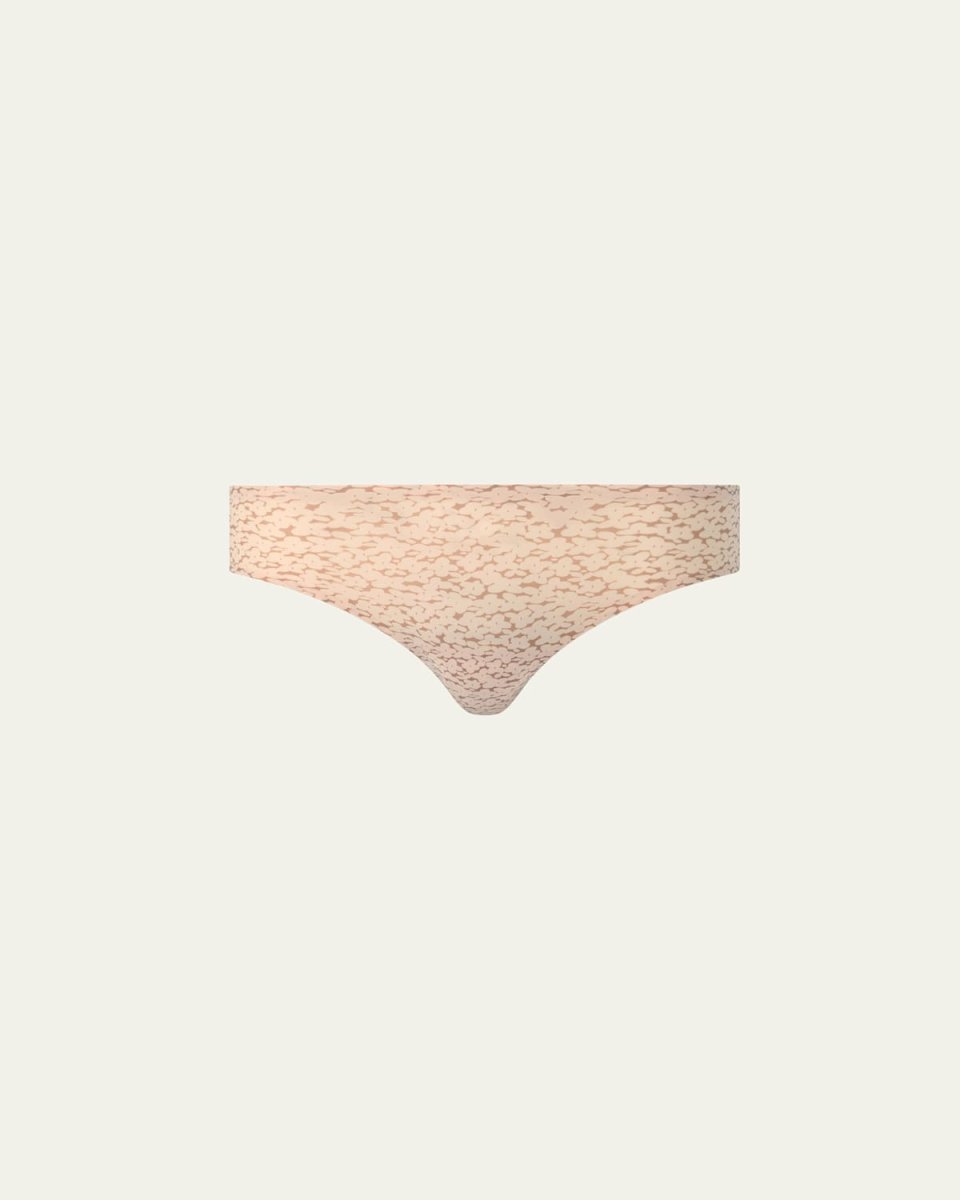 SoftStretch Snakeskin-Print Bikini Briefs